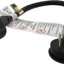 FIRMERST 1875W Flat Plug Extension Cord 1 Foot, 15A 14 AWG Black