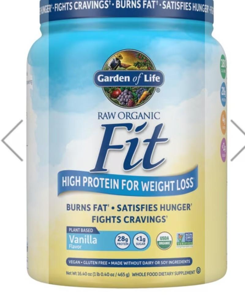 Raw Organic Fit Vanilla Powder Used By 12/20/2025