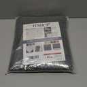 ITSOFT 24"x21" U-Shaped Non-Slip Shaggy Chenille Toilet Contour Bathroom Rug with Water Absorbent, Charcoal Gray