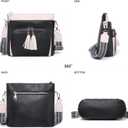 Crossbody Purse for Women, Soft Leather Shoulder Handbag Medium Size Bag with Adjustable Strap