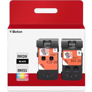 BH-20 CH-20 Printhead Replacement for Canon G7020 G6020 G5020 G1220 G1230 G2260 G2270 G3260 G3262 G3270 and G4270 MegaTank All-in-one Printer Head Ink cartridges 8026 8035 Set Combo Pack