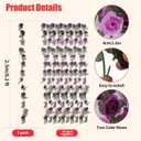 10 Pcs 82FT Flower Garland, Artificial Rose Garland Flowers Plants Fake Flower Hanging Rose Ivy, Birthday Party Valentine's Day Wedding Wall Arch Decor, Purple