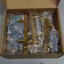 homdiy 20 Pack Solid Heavy Duty Zinc Alloy Cabinet Handles, Brushed Gold Cabinet Pulls, 3 Inch Hole Center Arch Drawer Pulls Modern Hardware for Kitchen Bathroom Cupboard