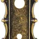 CEYMIO Mortise Lock Door Knob Plate for Interior Doors 2 Pack Antique Bronze Door Lock Cover Handle Vintage Old Style Door Knob Conversion Kit