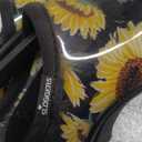 Sloggers Original Waterproof Rain and Garden Shoe for Women Outdoor Slip-On Garden Clog - Made in The USA with Premium Comfort Insole and Arch Support (6, Sunflower Print Black)