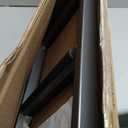 Anti-Slip RV Bunk Ladder, 57in Integrated Heavy Duty Steel Camper Bunk Bed Ladder with Rubber Foot Pads and Hooks - Black