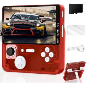 Retro Handheld Game Console - 5 Inch IPS Screen, Linux System, Pre-Installed 64GB TF Card Built-in 15000+ Classic Games, 1280x720 Pixels, Game Searchable, Portable Pocket Arcade with Desktop Stand