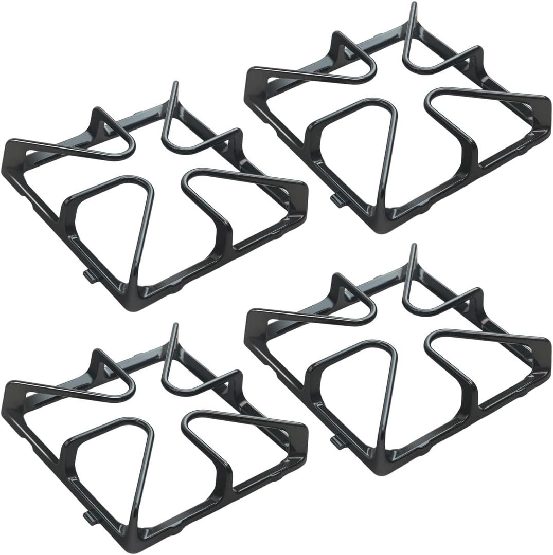 WB31K10034 Burner Grate Replacement for GE Burner Grate Stove Parts General Electric Gas Range Stove Top Surface Grate, Cast Iron Rack, 4 Pack