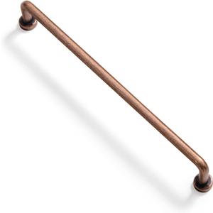 Goo-Ki 6 Pack 7 9/16'' Center to Center Antique Copper Cabinet Bar Pulls Vintage Drawer Handles Closet Classic Retro Home Kitchen Improvement Hardware