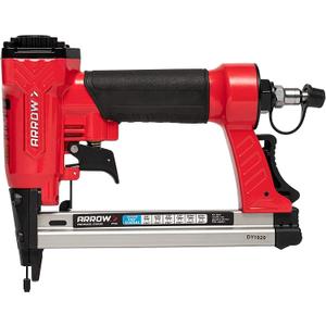 Arrow PT50 Oil-Free Pneumatic Staple Gun, Professional Heavy-Duty Stapler for Wood, Upholstery, Carpet, Wire Fencing, Fits 1/4, 5/16, 3/8", 1/2", 9/16 Staples , Red