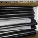 56 Pack 26 inch Aluminum Balusters for Deck Railing,Black Round Metal Spindles for Staircase,3/4" Diameter Hollow Deck Ballasters with Screws and Connectors for Railing Fencing Porch Stair Spindles