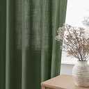 Curtain 1 Panel 54X84 Green 
 Light Filtering Morden Farmhouse Drapes Window Treatments for Bedroom Living Room