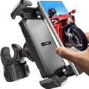LISEN Motorcycle Phone Mount, [1s Quick Lock] [100mph Military Anti Shake], Dirt Bike Phone Holder, Electric Motorcycle Phone Holder Clamp for iPhone 16 15 Samsung Galaxy, All 4.6-7" Cell Phones