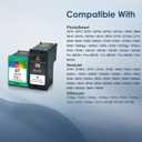 SHUPAN 96/97 Ink Cartridge Combo Pack Remanufactured Ink Cartridge Replacement for HP 96 97 for HP Deskjet 5940 6940 6840 Officejet 7210 7310 Photosmart 2610 2710 Printer (1 Black 1 Tri-Color)