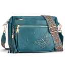 KITEVIUN Crossbody Bags for Women Trendy Leather Crossbody Purse Shoulder Handbags Butterfly Design