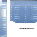 JOY DECOR Kitchen Cabinet Pulls Installation Jig Drill Mounting Template for Cabinet Knobs, Handles Drill Template Guide for Drawer Pulls, Hardware Installation Template Kit Include Drill Bit (Multiple Align Sizes)