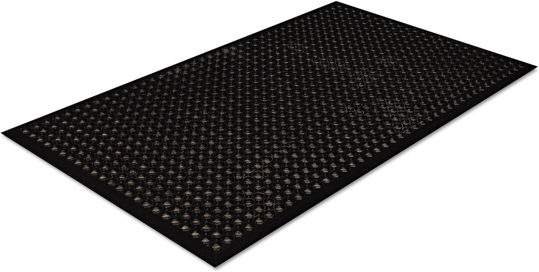 Crown Matting WSCT35BK Safe Walk Light General Purpose Drainage Mat, Easy to Handle, Clean, and Maintain, 36 X 60, 3' X 5', Black