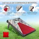 3x2ft Cornhole Set for Adults with 8 Bean Bags & Carry Case for Corn Hole