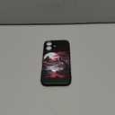 for iPhone 16 Case Anime Compatible with Magsafe, Silicone Black Cute Japanese Anime Design Magnetic Shock Proof Heavy-Duty Protection Phone Case for Men Boys Women Girls