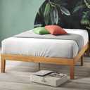 ZINUS Moiz Wood Platform Bed Frame, Wood Slat Support, No Box Spring Needed, Easy Assembly, Natural, Queen