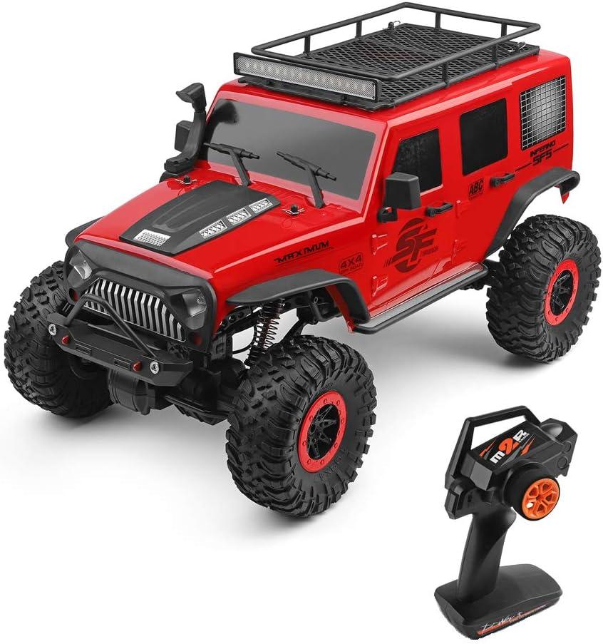 GoolRC WLtoys 104311 RC Car, 1/10 Scale 4WD 2.4Ghz Remote Control Car, Brushed Motor Off-Road Crawler Car RTR for Kids and Adults