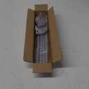 Silver Curtain Rods for Windows 28 to 60 inch, 5/8 inch Adjustable Wrap Around Blackout Curtain Rods for Bedroom & Outdoor