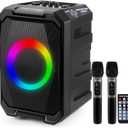 Karaoke Machine for Adults with 2 Wireless Microphones, 800W Peak Speaker