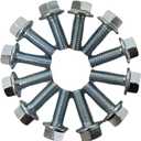 Z Whip SBC INTAKE MANIFOLD BOLT KIT HIGH STRENGTH ZINC COATED 3/8-16 BOLTS Compatible with Chevrolet V8 Small Blocks 265 283 305 327 350 383 400 1955-1995 Gen I heads