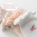 Toddler Ruffle Baby Girls Socks Cute Princess Knit Cotton Lace Top Frilly Infant White Dress Socks