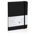 Lined Journal Notebook – Hardcover Notebook for Men & Women – Journals for Writing, Work, School, Home & Daily Notes, 160 Pages – Medium A5, 5.7"x8", 100 gsm Thick Paper (Black)