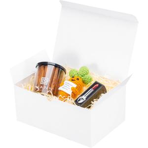UnicoPak 6 Pack 9x6x4 Gift Boxes White Gift Boxes with Lids for Presents White Boxes Bulk for Gifts Birthday Wedding Bridesmaid Proposal Valentine Holiday Christmas