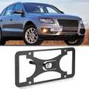 Front Bumper License Plate Mount Compatible with Audi Q5 2009-2017, No Drill Front License Plate Frames Tow Hook License Plate Bracket Holder Mounting Kit Car Accessories