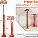 4 Pack House Floor Jacks, 21"-43" Height Range, 11023 LBS Max Load