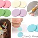 120 Round Wood Discs Spacers Diffusers Flat Coin Beads - White(1 1/5") for Christmas Birthday Board Tags DIY Jewelry Earring Making