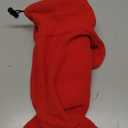 Dog Snood Winter Hood with Ear Protection, Fleece Neck Warmer for Dogs, (Red, Medium)