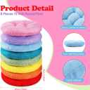 Fumete 8 Pcs 16 Inch Round Floor Cushions for Kids and Toddlers, Flexible Seating Classroom Furniture Floor Pillow for Home, Daycare, Preschool, Yoga and Meditation (Lovely), 16 x 16 x 2.6 inches