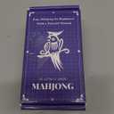 166-Pcs Mahjong Playing Cards - Waterproof & Non-Slip PVC Material, Large Font for Easy Reading, Durable & Portable, Ideal for Beginners & Elderly, Perfect for Travel, Camping,Family Games