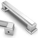 Asidrama 10 Pack 3.75 Inch(96mm) Polished Chrome Kitchen Cabinet Handles Cabinet Pulls Kitchen Cabinet Hardware for Cupboard Drawer Handles Dresser Pulls