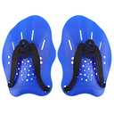 HacoFlash Swim Paddles for Lap Swimming, HacoFlash Swim Training Hand Paddles with Adjustable Straps, Swimming Equipment for Women Men Children (1 Pair, Blue)