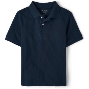 The Children's Place Boys' Uniform Short Sleeve Pique Polo (X-Large, Nautico)