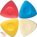 4 Pack Tailors Chalk, Sewing Chalk for Fabric, Professional Washable Triangle Fabric Marker for Quilting, Crafts, Sewing Supplies Accessories