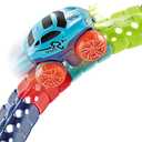 Replacement Track Set Builder Pieces, Compatible with Car/Train Tracks, 32-Piece Straight Track Set