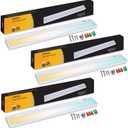 Ansen 3Packs of Under Cabinet Lights for Kitchen, 24in 18W Dimmable Hardwire Led Light for Closet, CRI>92, R9>90, 3 Color Temperature, 3000K/4000K/5000K(Warm White, Cool White, Daylight) (24 inch)