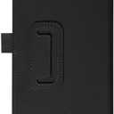 SZLONKOU Tablet Cover for Amazon Kindle Fire 7 5th Generation SV98LN(2015 Release),Ultra Slim Folio Stand Lightweight Leather Case for Amazon Kindle Fire HD 7 2015 HD7 Gen 5th 7" (Li-Black)