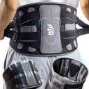 DR. BRACE Lower Back Brace for Men & Women for Lower Back Pain Relief, Revolutionary Versatile Splints System & Removable Lumbar Pad, Adjustable & Breathable Back Support Brace (41.3-47.2)