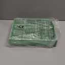 Marbrasse Expandable Desk Drawer Organizer, Mesh Drawer Organizer Tray with 10 Adjustable Compartments, Desk Organizers and Accessories for Office Supplies, Makeup & Vanity (Expandable-Green)