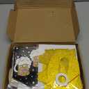 80th Birthday Decorations for Men Women, 36 Pcs Back in 1946 Birthday Party Decorations, Black Gold Happy 80th Banner,Vintage 80th Birthday Table Decorations ,Cake Topper, Sash Party Supplies