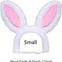 2 x Dog Easter Bunny Ears Costume Headband, Puppy Easter Outfit, Cute Pet Head Accessories for Halloween Party Headwear Supplies (Pink, Small)