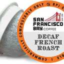 San Francisco Bay Compostable Coffee Pods - DECAF French Roast (36 Ct) K Cup Compatible including Keurig 2.0, Dark Roast, Swiss Water Processed