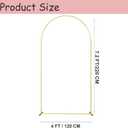 Wedding Arch Backdrop Stand for Parties,Metal Arch Backdrop Stand with Storage Bag for Wedding Ceremony Birthday Party Bridal Baby Shower Photo Booth Garden Floral Balloon Arches Decoration(7.2FT)